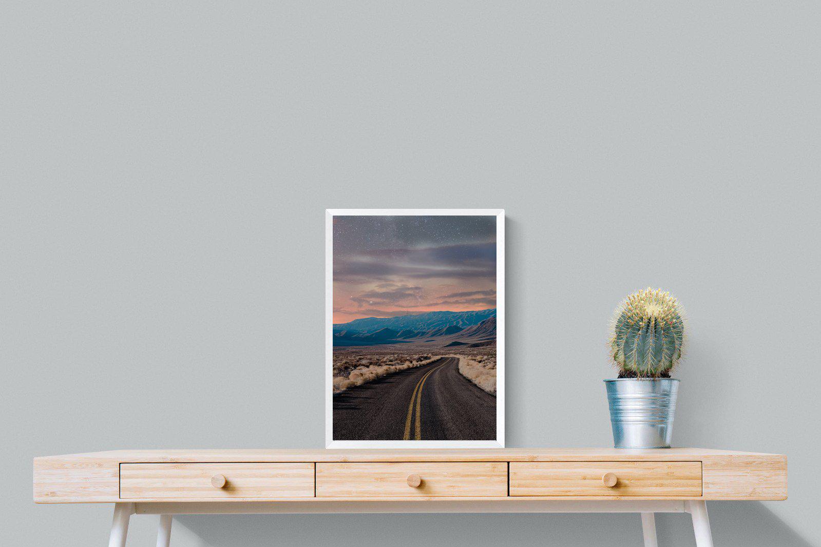 Starry Road-Wall_Art-45 x 60cm-Mounted Canvas-White-Pixalot