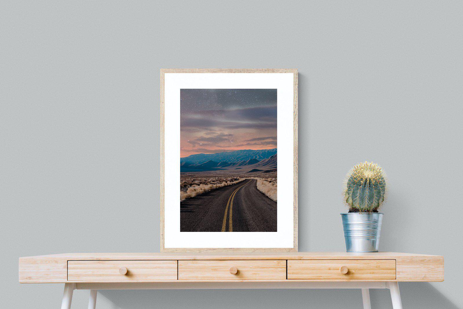 Starry Road-Wall_Art-60 x 80cm-Framed Print-Wood-Pixalot