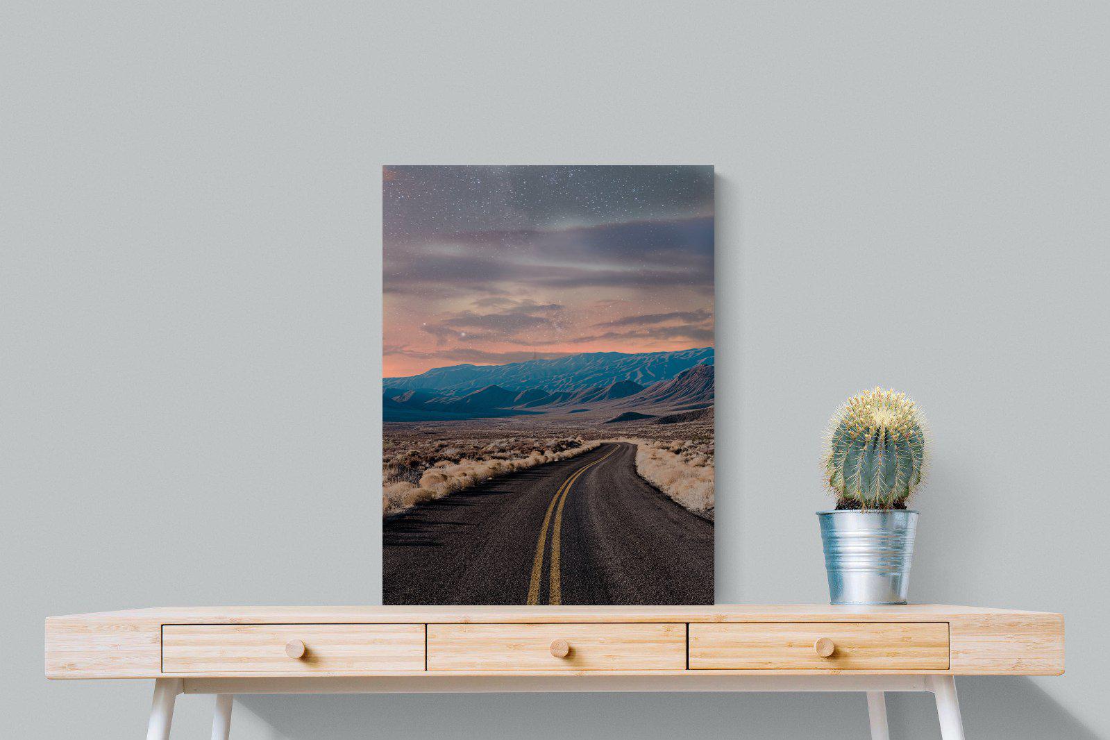 Starry Road-Wall_Art-60 x 80cm-Mounted Canvas-No Frame-Pixalot