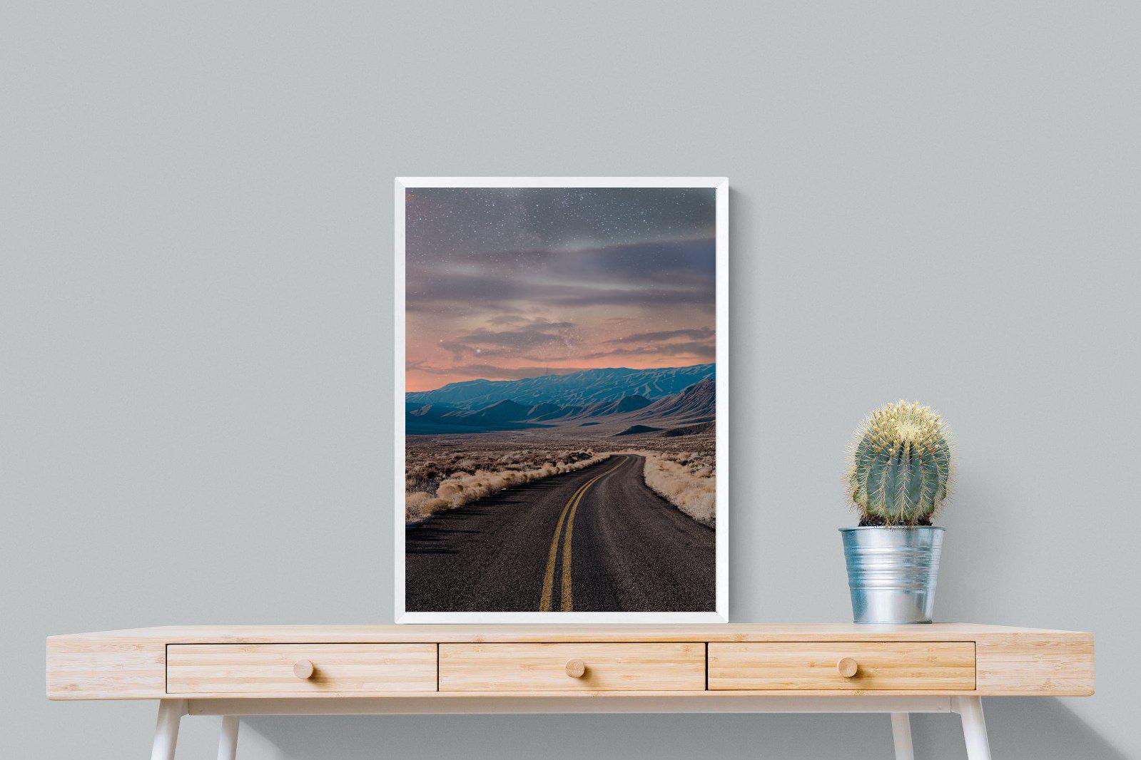 Starry Road-Wall_Art-60 x 80cm-Mounted Canvas-White-Pixalot