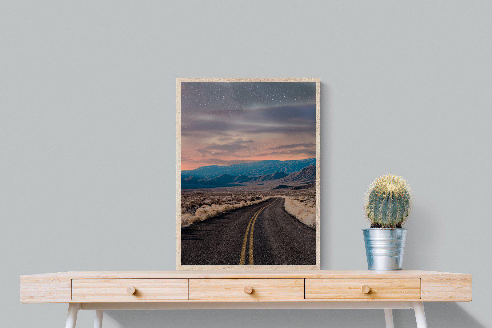 Starry Road-Wall_Art-60 x 80cm-Mounted Canvas-Wood-Pixalot