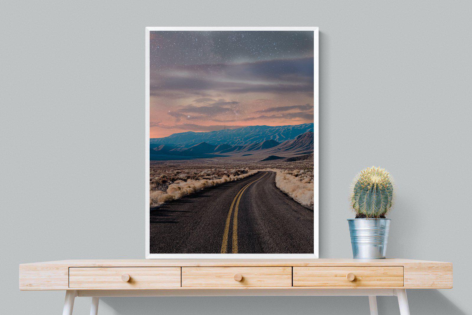Starry Road-Wall_Art-75 x 100cm-Mounted Canvas-White-Pixalot