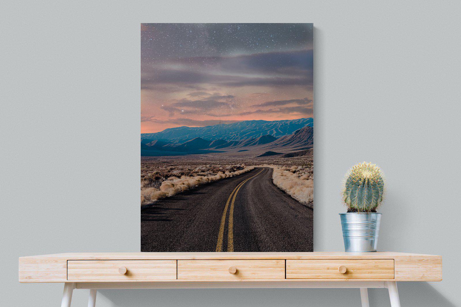 Starry Road-Wall_Art-75 x 100cm-Mounted Canvas-No Frame-Pixalot