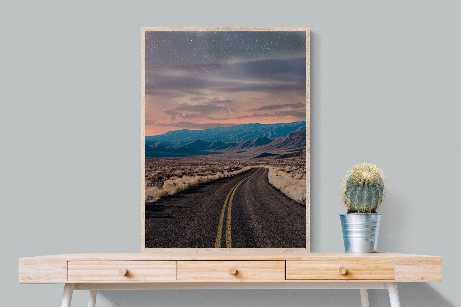 Starry Road-Wall_Art-75 x 100cm-Mounted Canvas-Wood-Pixalot
