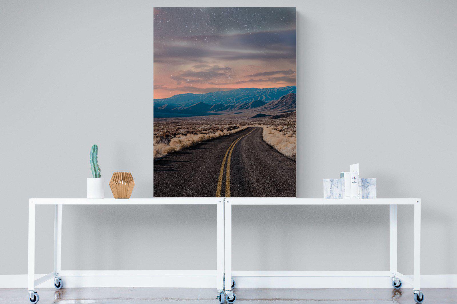 Starry Road-Wall_Art-90 x 120cm-Mounted Canvas-No Frame-Pixalot