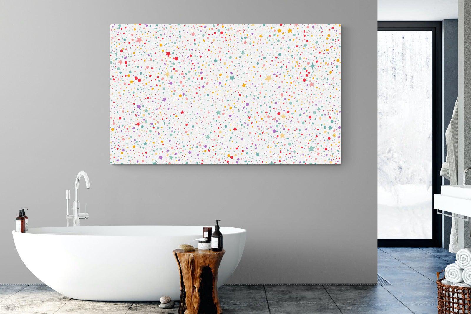 Stars & Dots-Wall_Art-180 x 110cm-Mounted Canvas-No Frame-Pixalot