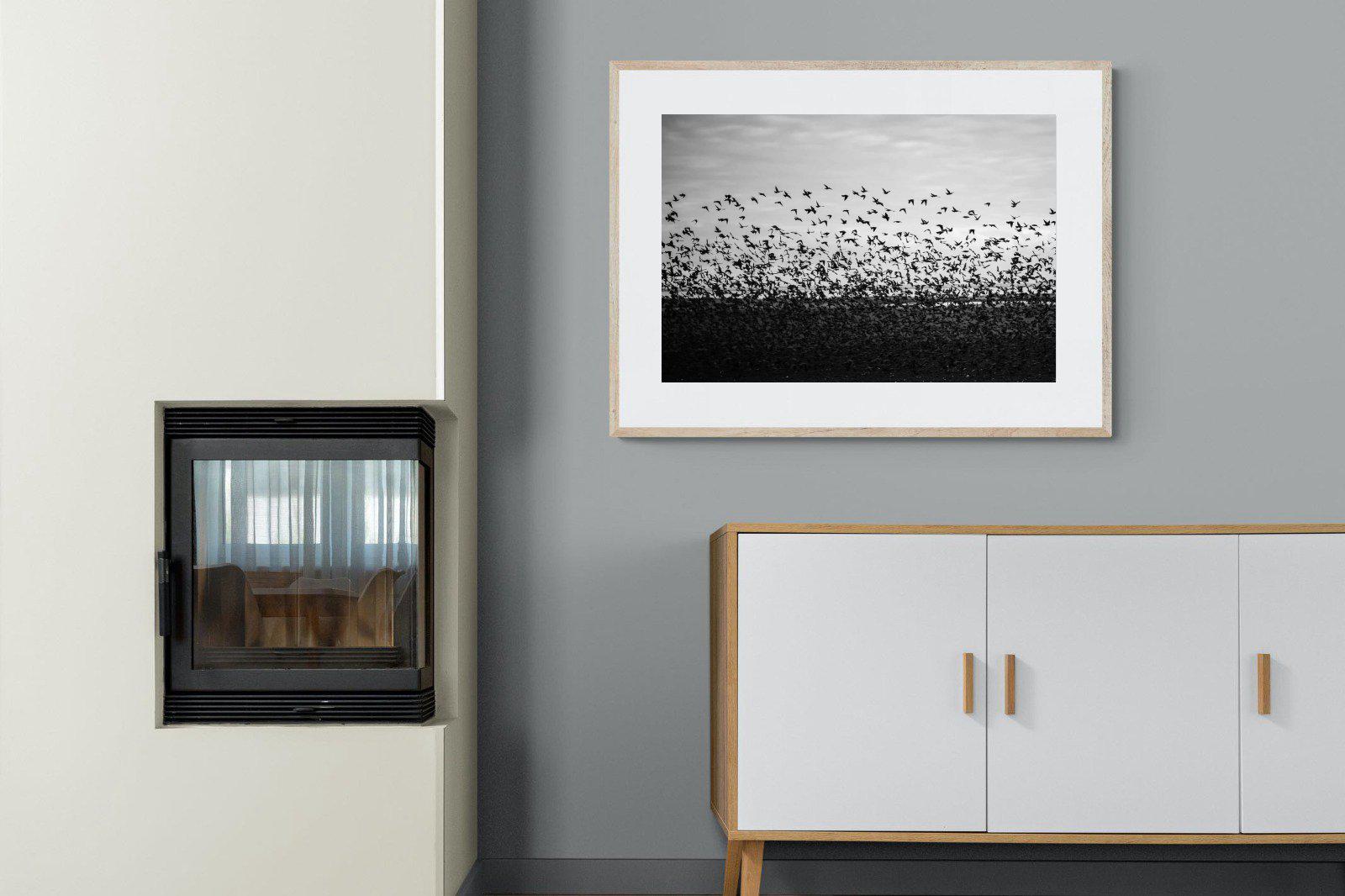 Startled-Wall_Art-100 x 75cm-Framed Print-Wood-Pixalot