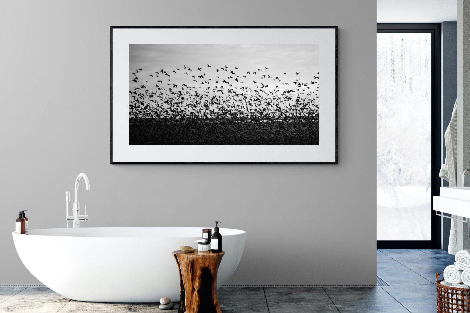 Startled-Wall_Art-180 x 110cm-Framed Print-Black-Pixalot