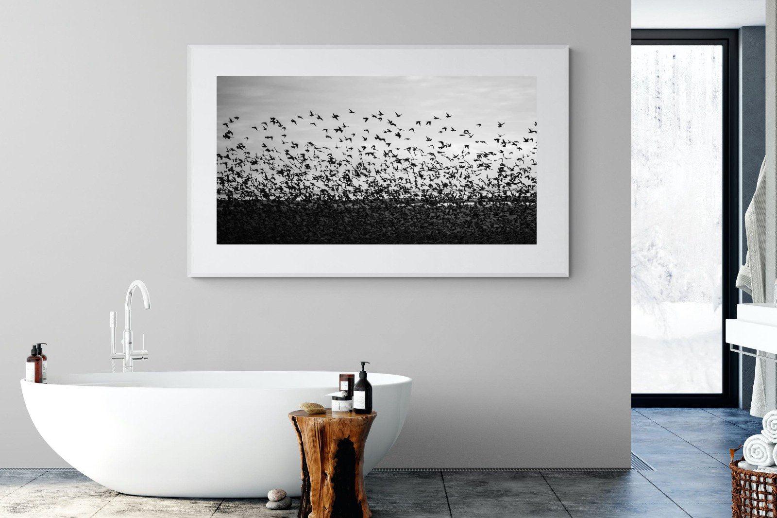 Startled-Wall_Art-180 x 110cm-Framed Print-White-Pixalot