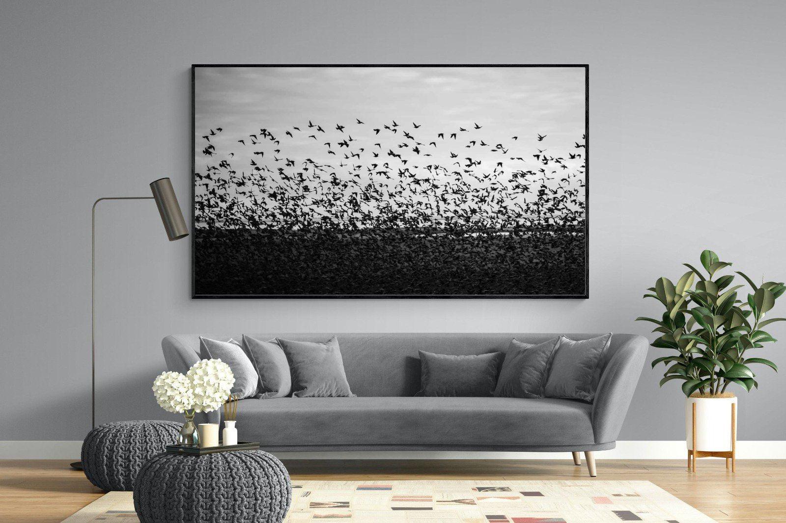 Startled-Wall_Art-220 x 130cm-Mounted Canvas-Black-Pixalot