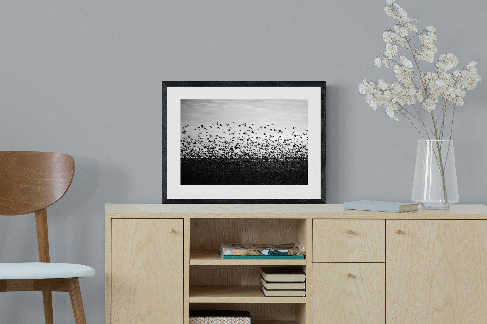 Startled-Wall_Art-60 x 45cm-Framed Print-Black-Pixalot