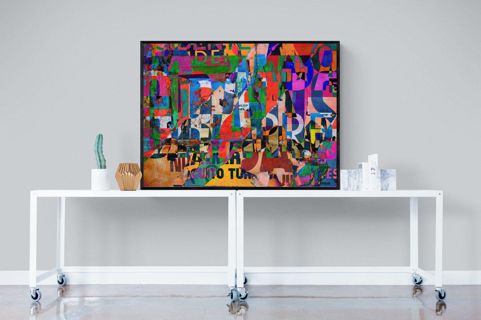 Statement-Wall_Art-120 x 90cm-Mounted Canvas-Black-Pixalot