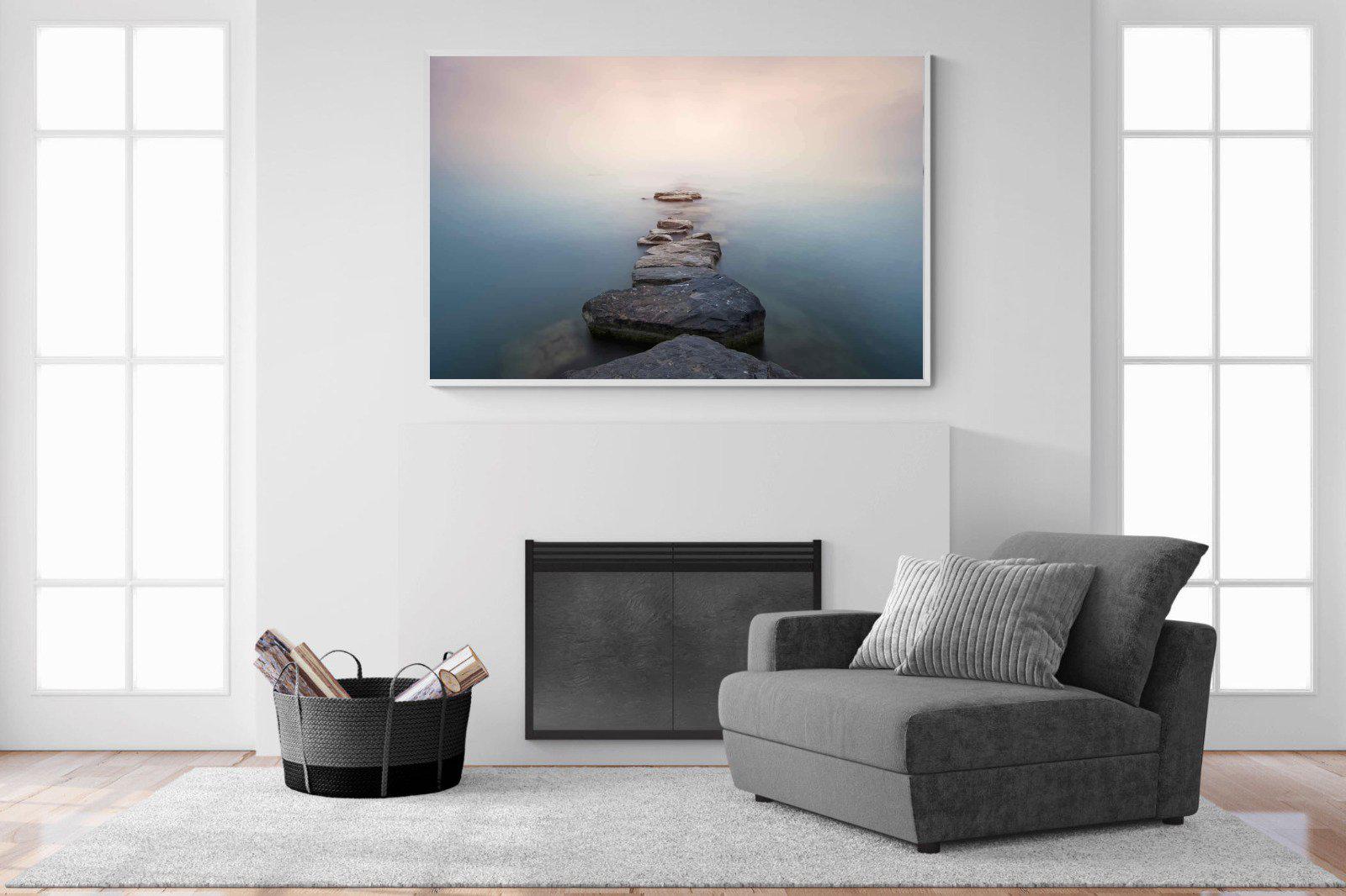 Stepping Stones-Wall_Art-150 x 100cm-Mounted Canvas-White-Pixalot