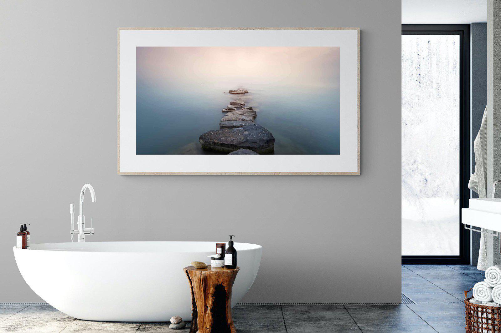 Stepping Stones-Wall_Art-180 x 110cm-Framed Print-Wood-Pixalot