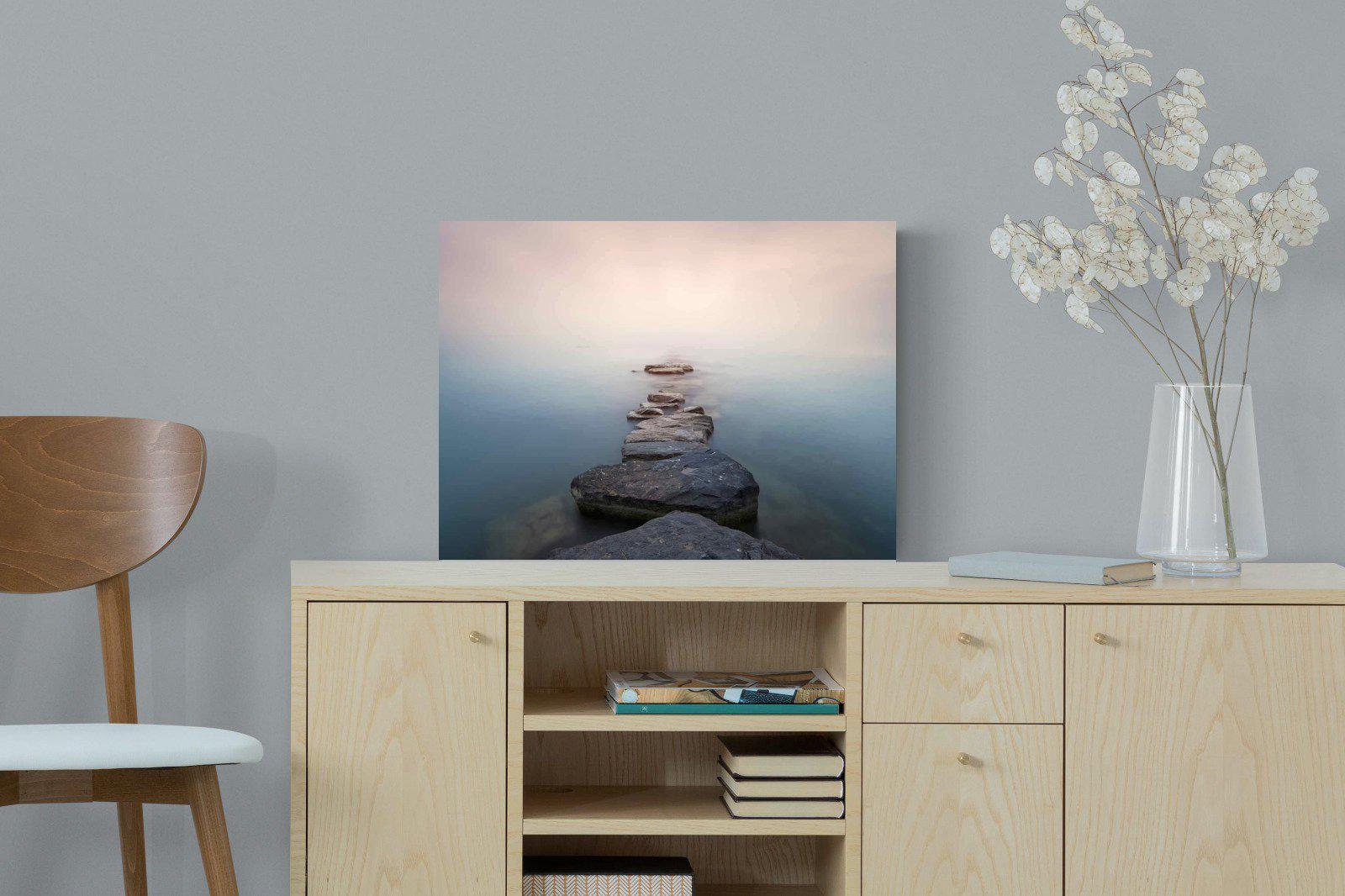 Stepping Stones-Wall_Art-60 x 45cm-Mounted Canvas-No Frame-Pixalot