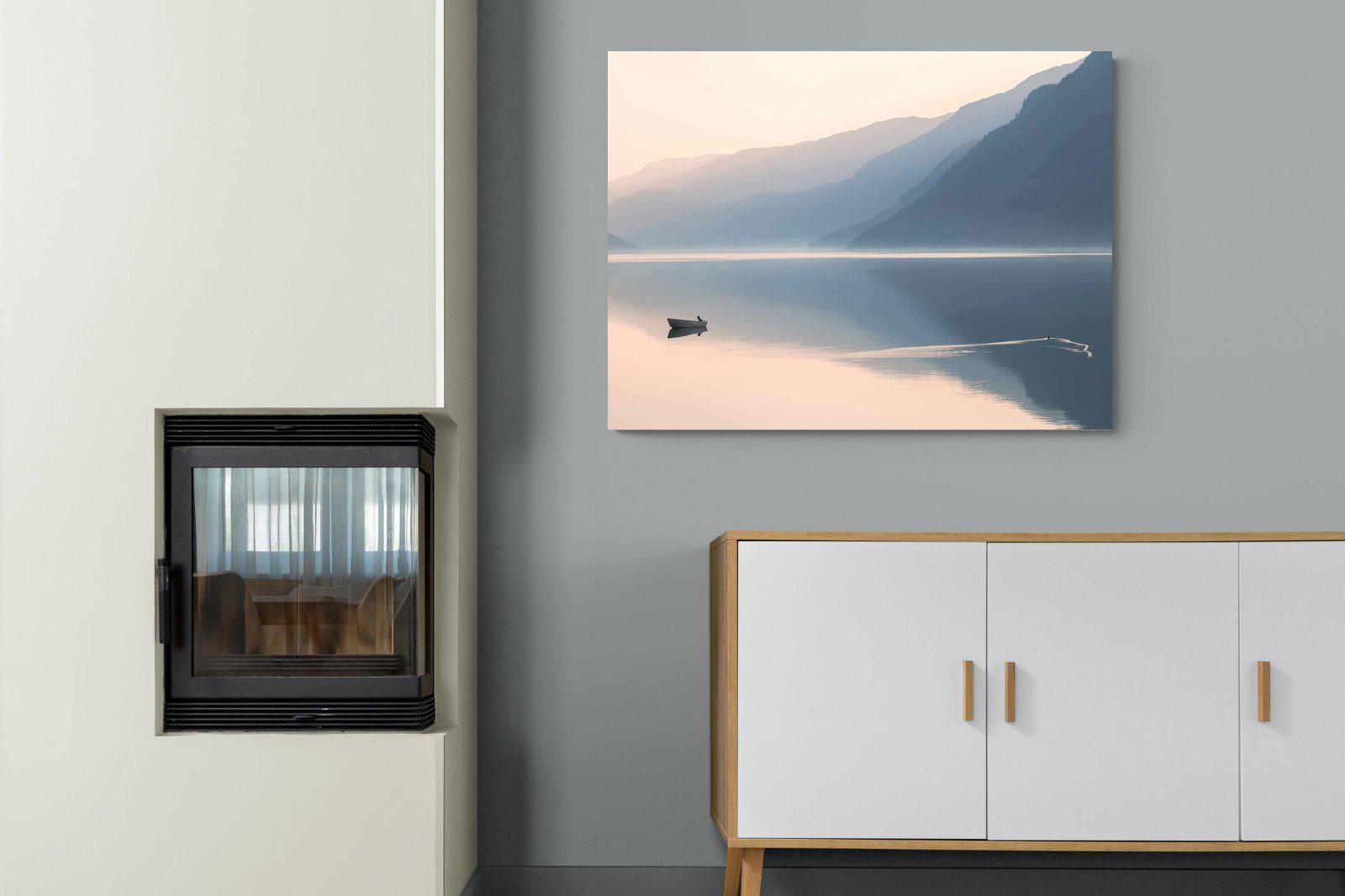 Still Lake-Wall_Art-100 x 75cm-Mounted Canvas-No Frame-Pixalot
