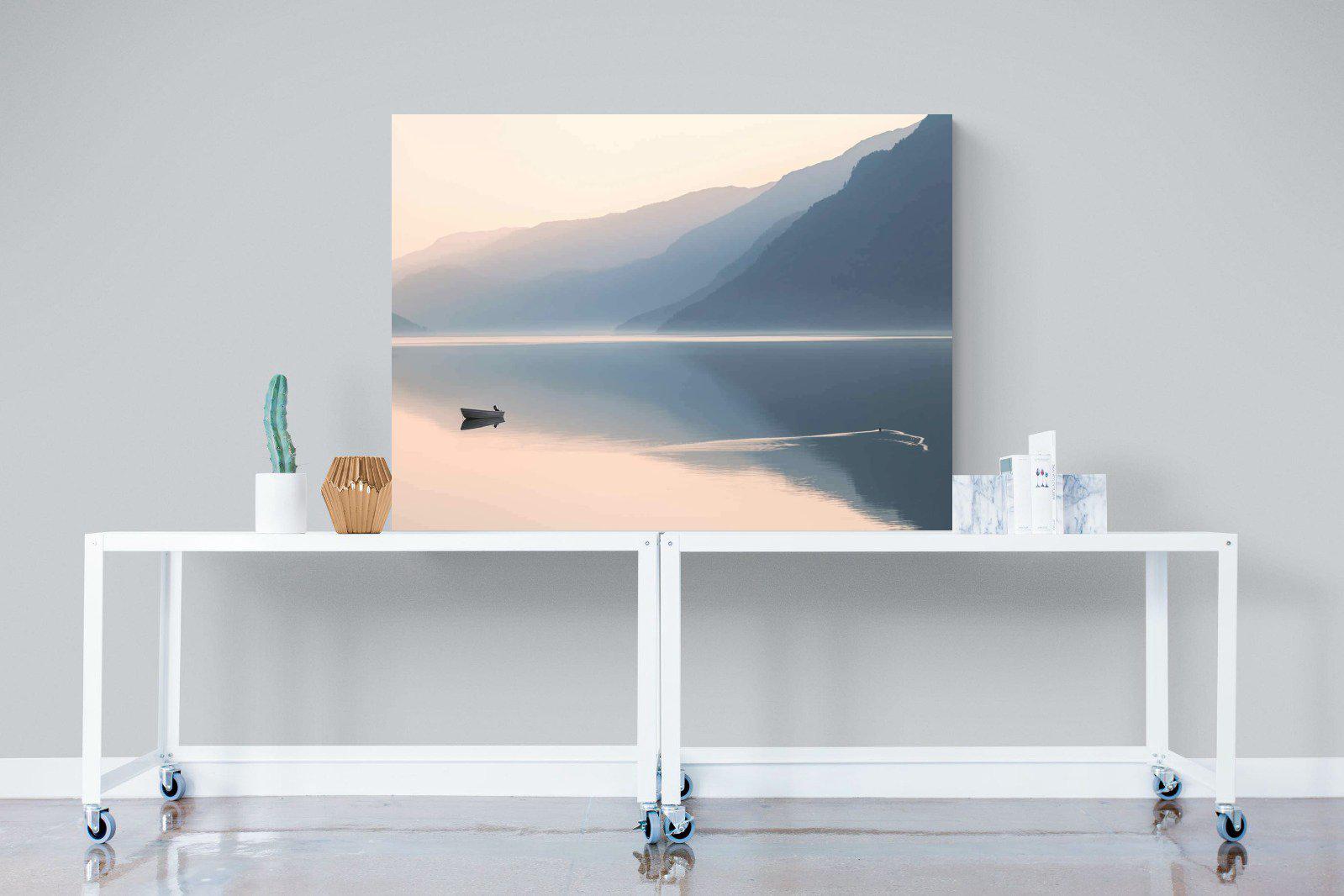 Still Lake-Wall_Art-120 x 90cm-Mounted Canvas-No Frame-Pixalot