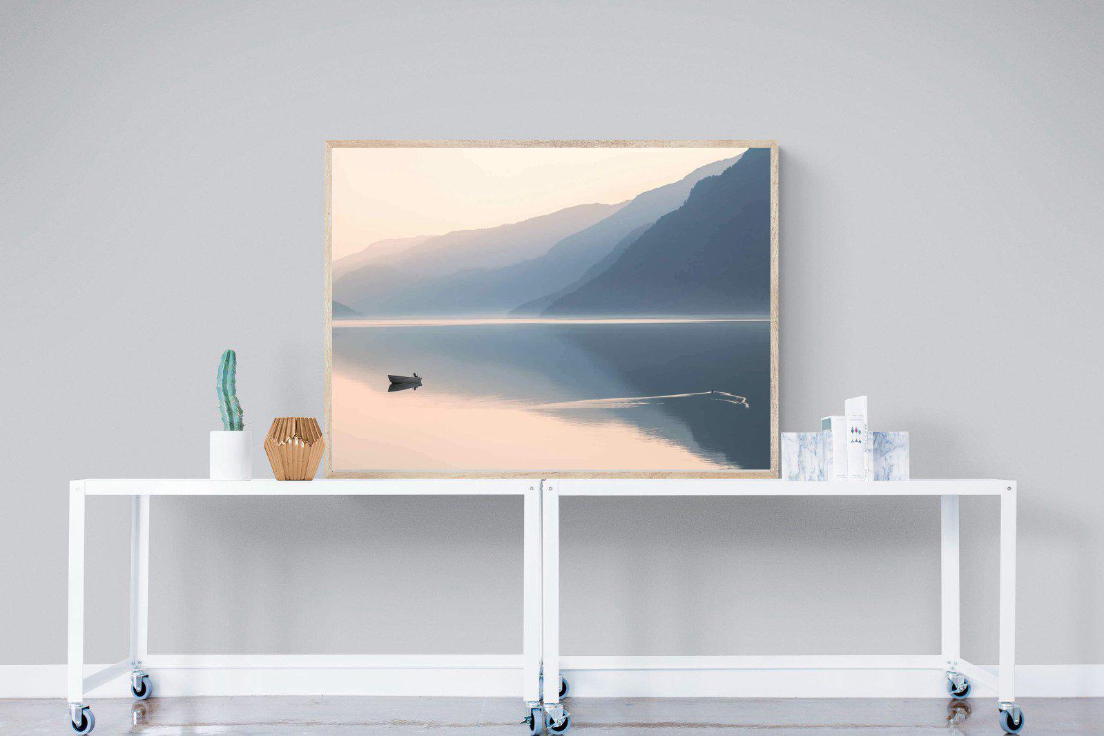 Still Lake-Wall_Art-120 x 90cm-Mounted Canvas-Wood-Pixalot