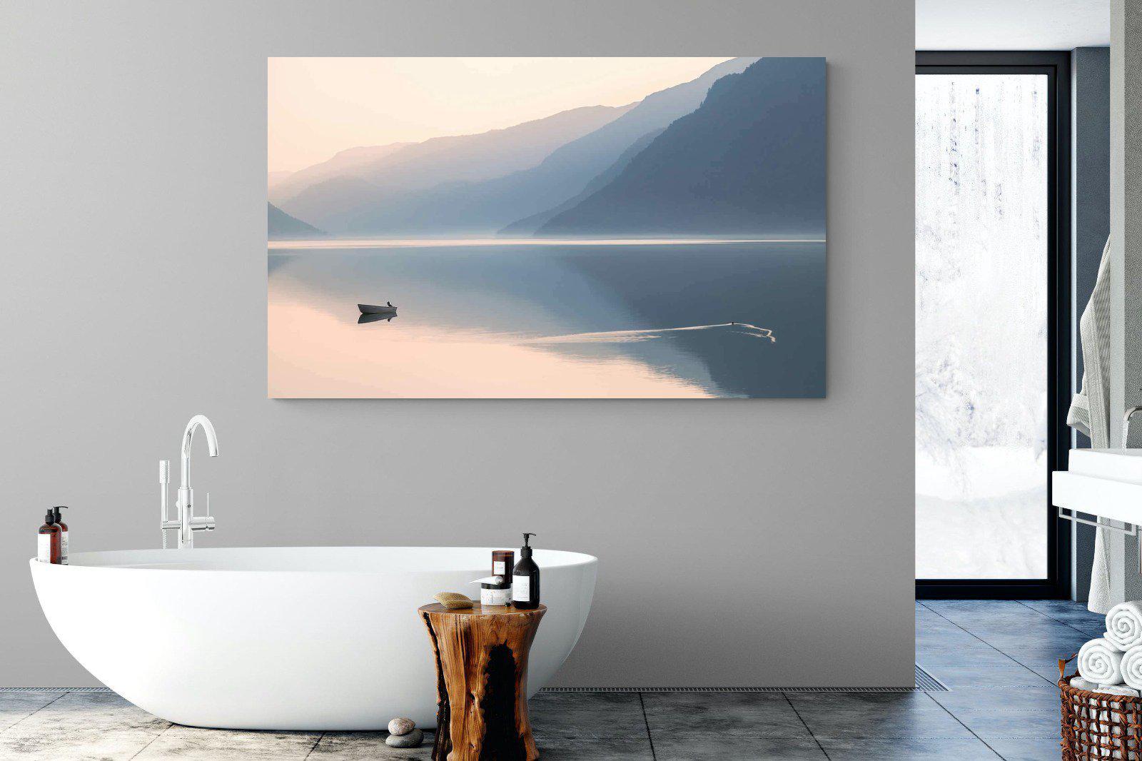 Still Lake-Wall_Art-180 x 110cm-Mounted Canvas-No Frame-Pixalot