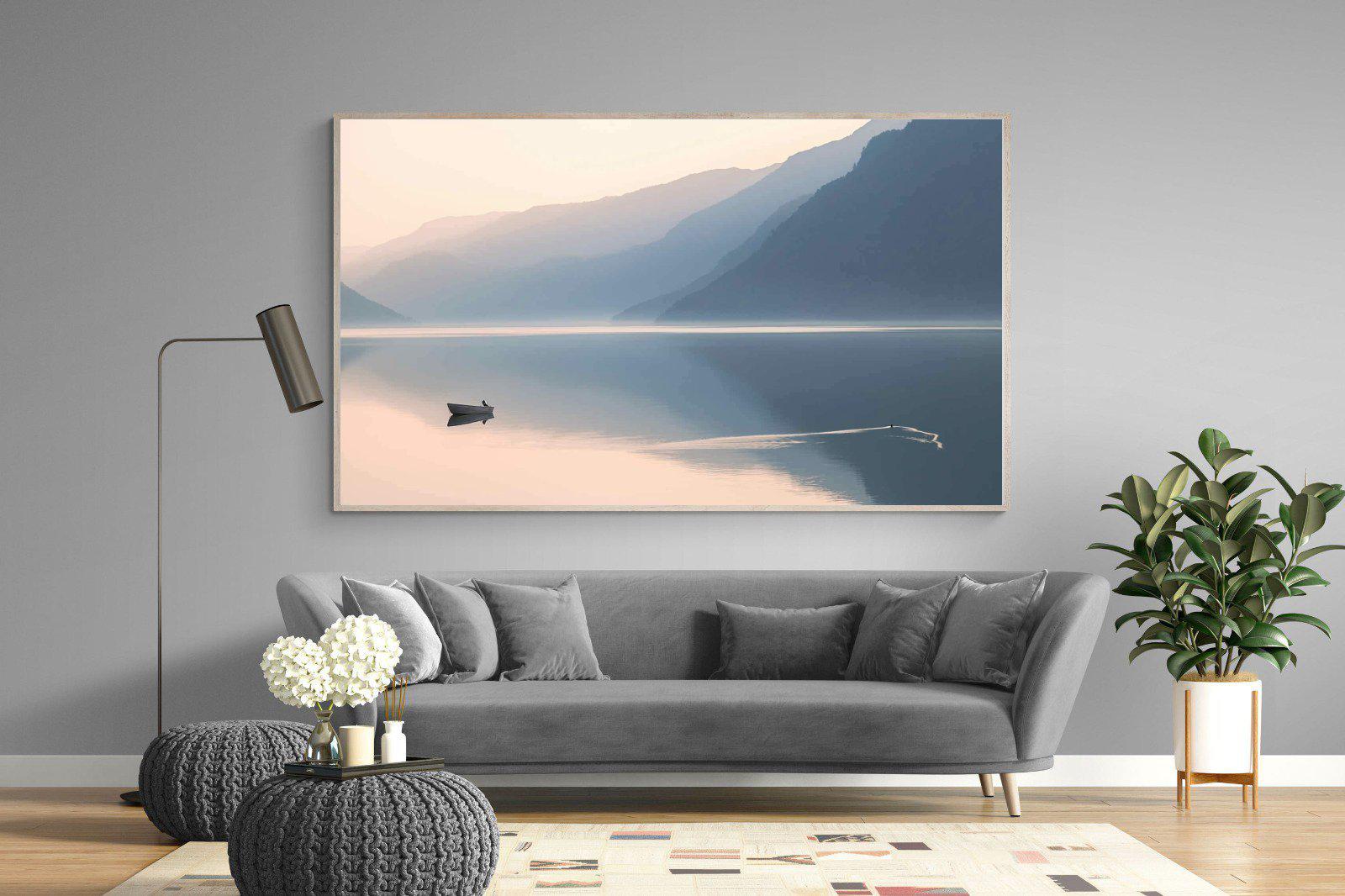 Still Lake-Wall_Art-220 x 130cm-Mounted Canvas-Wood-Pixalot