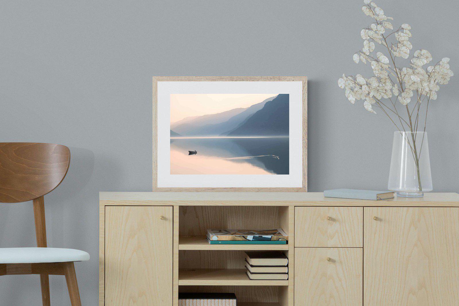 Still Lake-Wall_Art-60 x 45cm-Framed Print-Wood-Pixalot