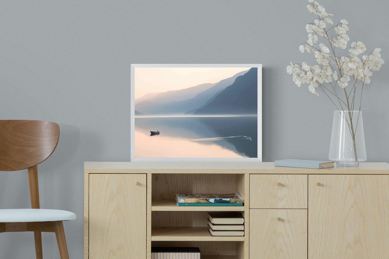 Still Lake-Wall_Art-60 x 45cm-Mounted Canvas-White-Pixalot