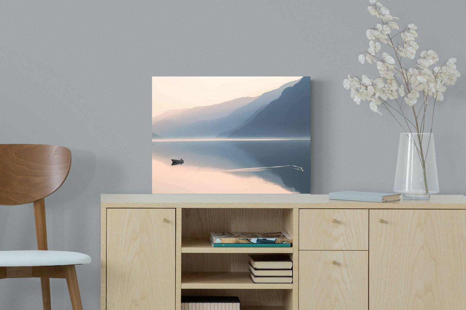 Still Lake-Wall_Art-60 x 45cm-Mounted Canvas-No Frame-Pixalot