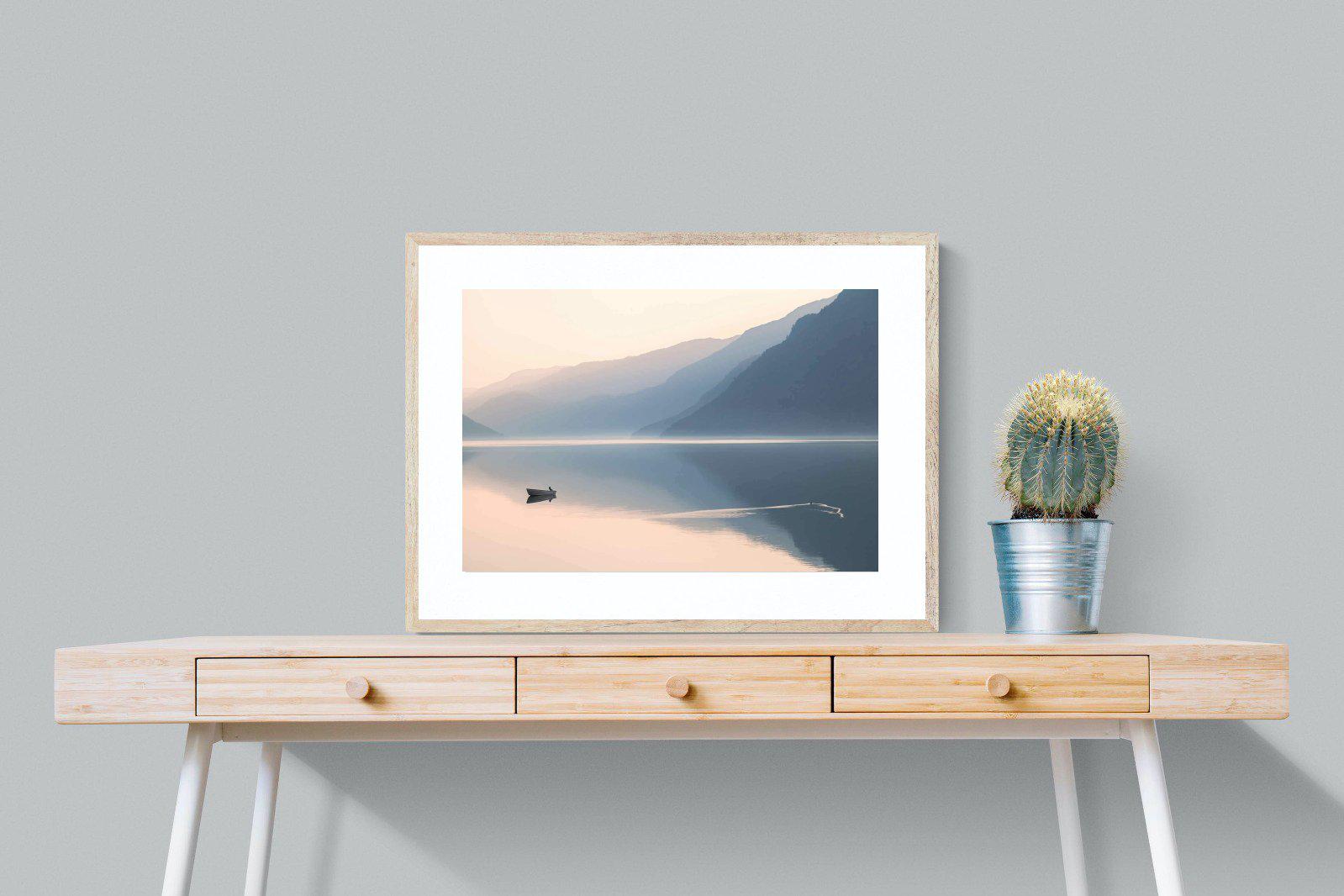 Still Lake-Wall_Art-80 x 60cm-Framed Print-Wood-Pixalot