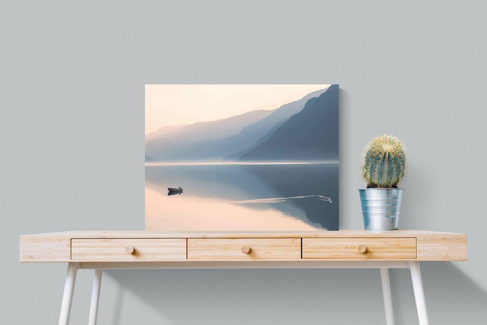 Still Lake-Wall_Art-80 x 60cm-Mounted Canvas-No Frame-Pixalot