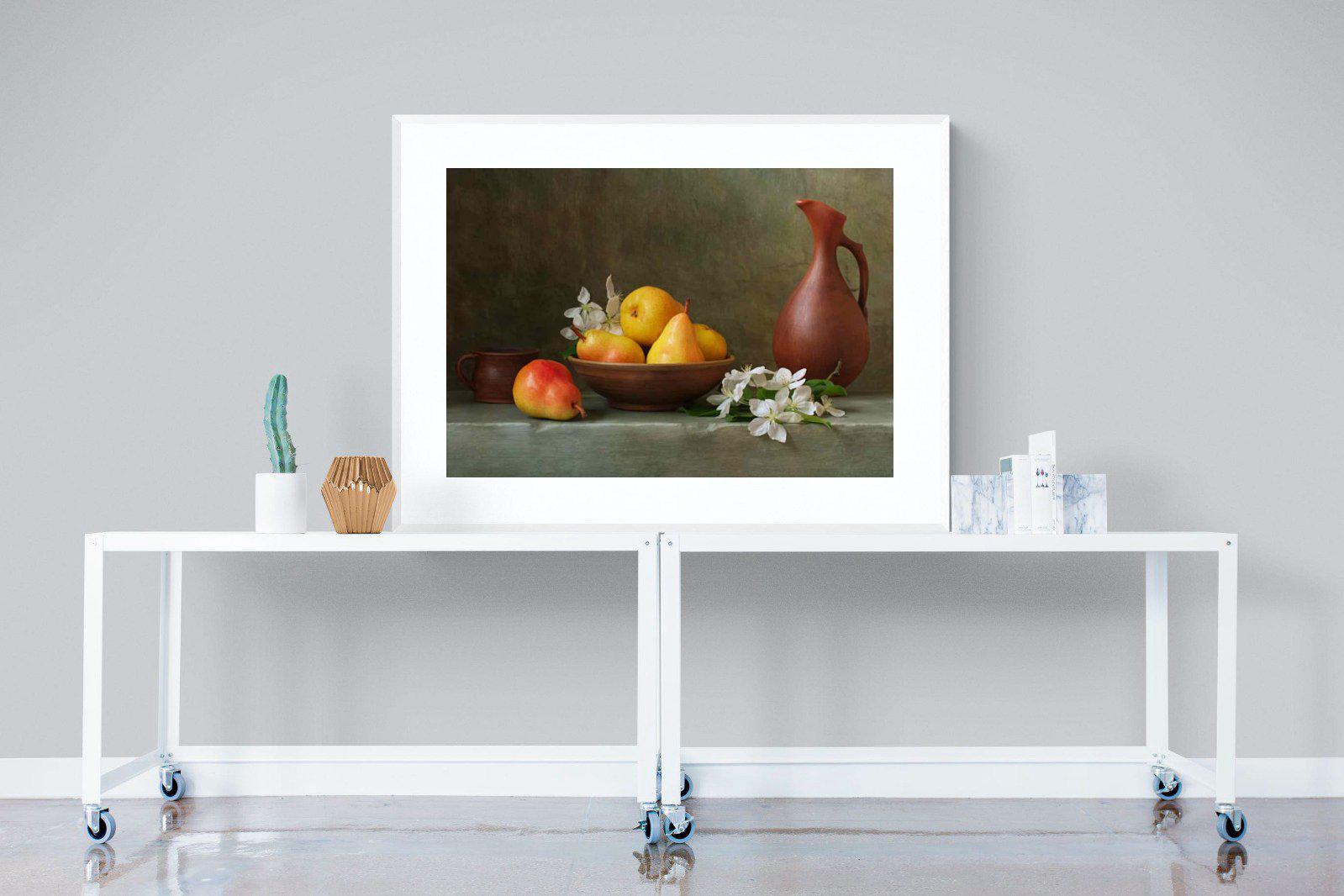 Still Life-Wall_Art-120 x 90cm-Framed Print-White-Pixalot