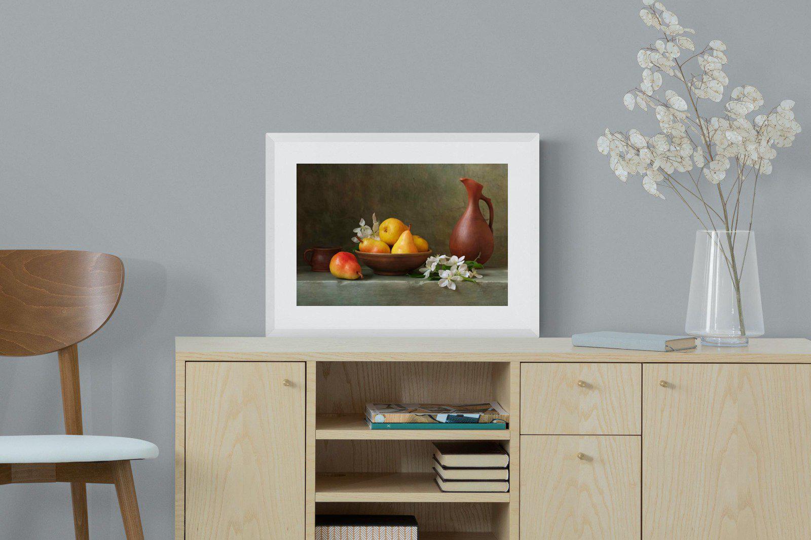 Still Life-Wall_Art-60 x 45cm-Framed Print-White-Pixalot
