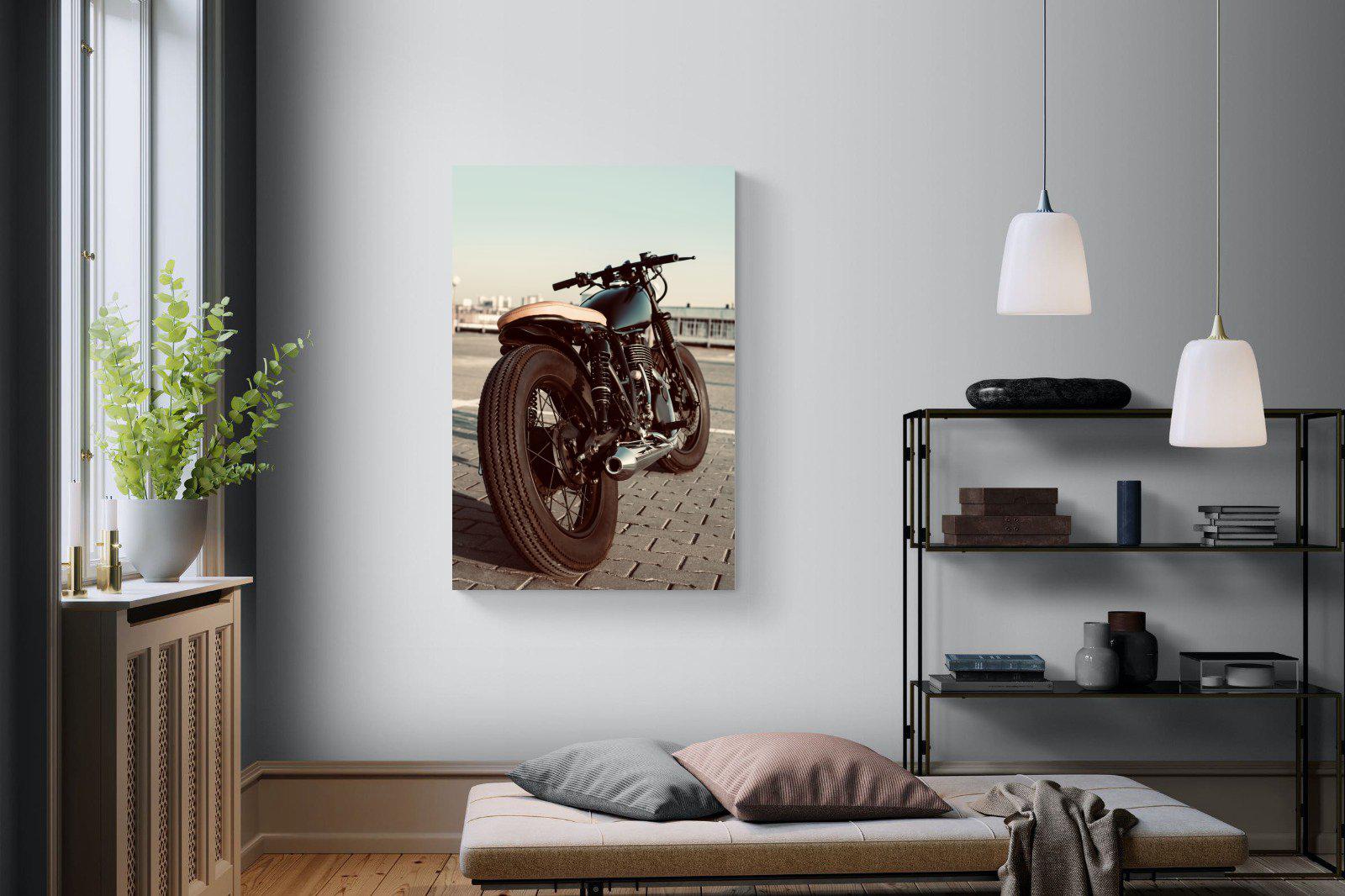 Street Bike-Wall_Art-100 x 150cm-Mounted Canvas-No Frame-Pixalot