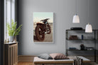 Street Bike-Wall_Art-100 x 150cm-Mounted Canvas-White-Pixalot