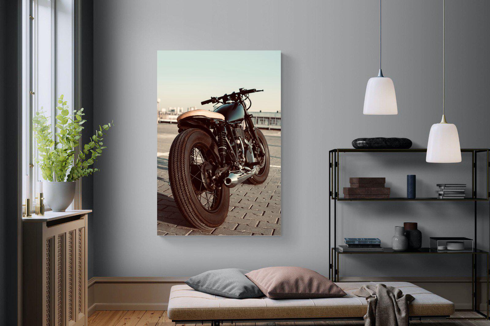 Street Bike-Wall_Art-120 x 180cm-Mounted Canvas-No Frame-Pixalot