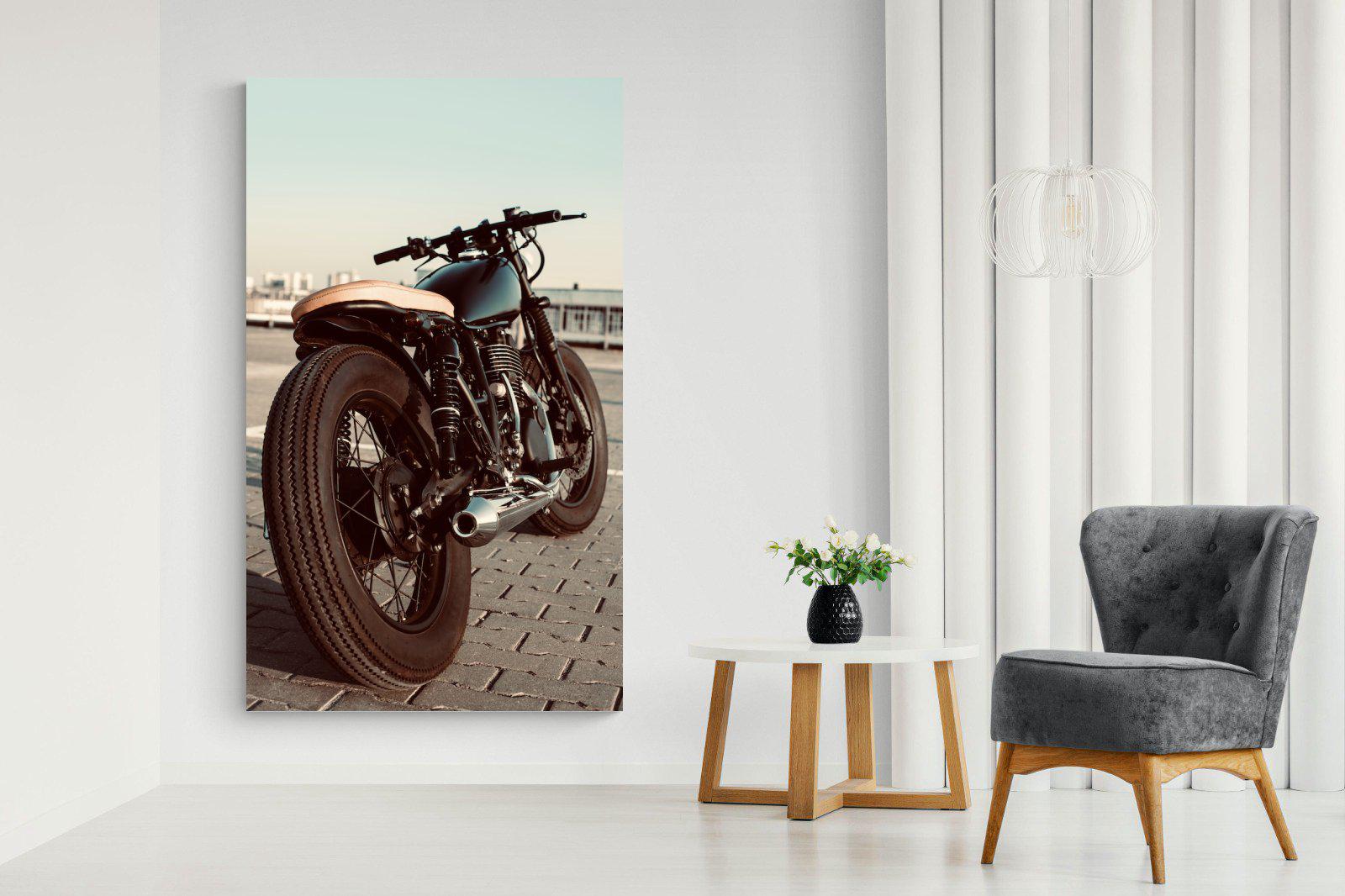 Street Bike-Wall_Art-130 x 220cm-Mounted Canvas-No Frame-Pixalot