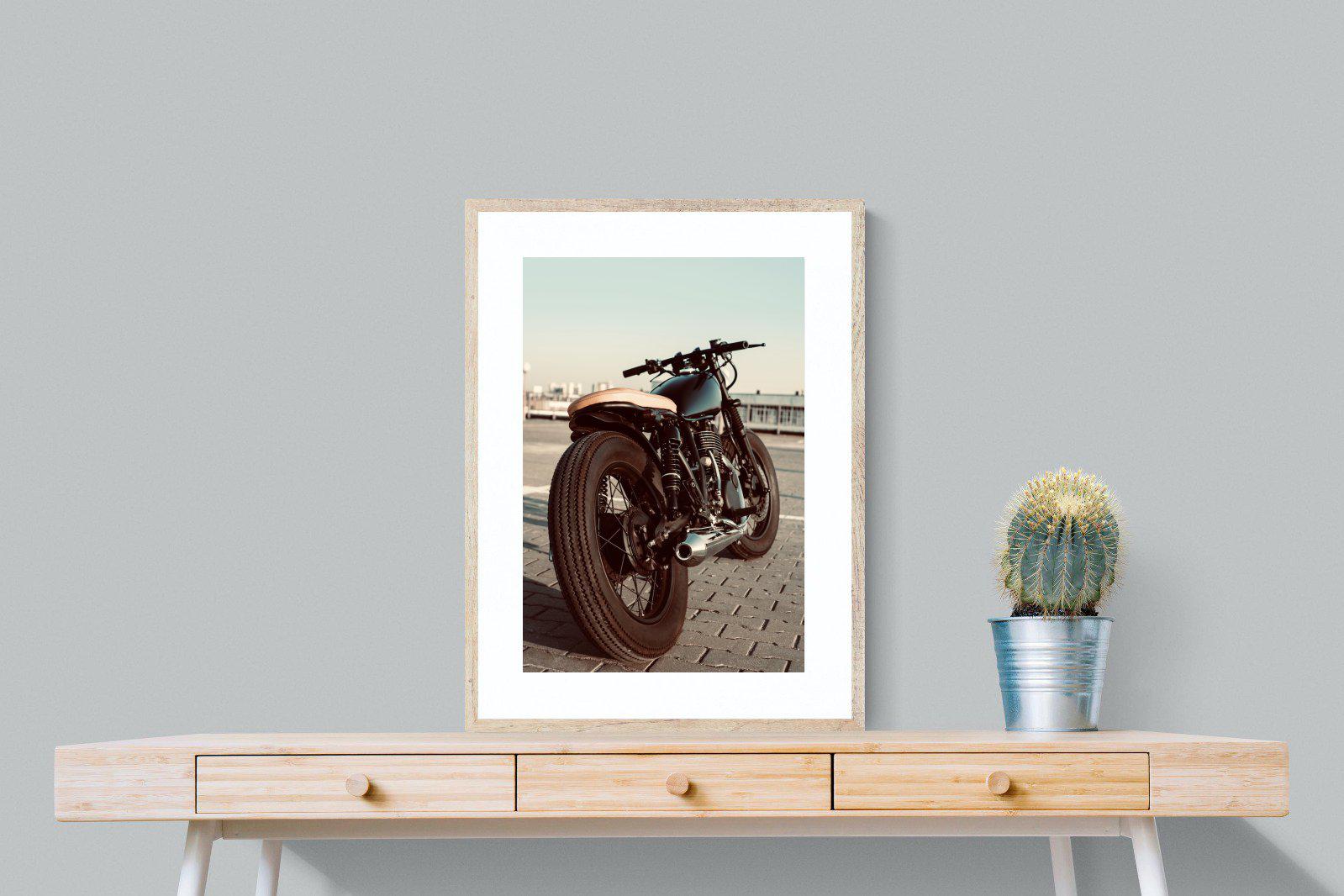 Street Bike-Wall_Art-60 x 80cm-Framed Print-Wood-Pixalot