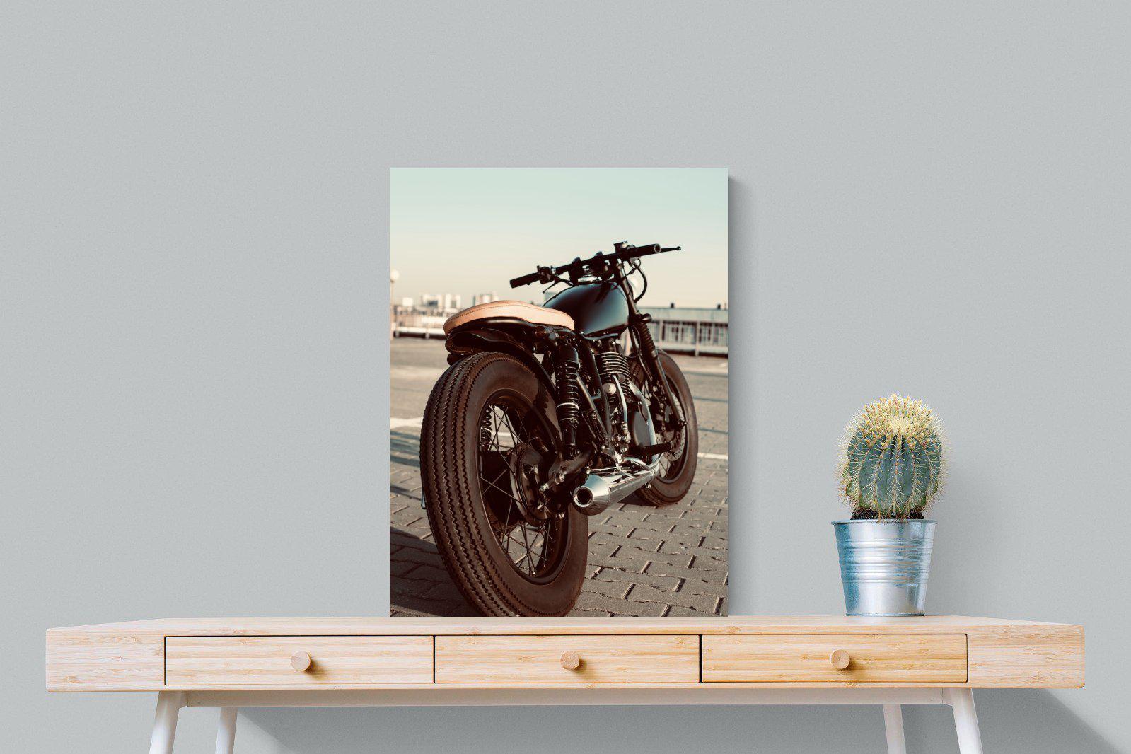 Street Bike-Wall_Art-60 x 80cm-Mounted Canvas-No Frame-Pixalot