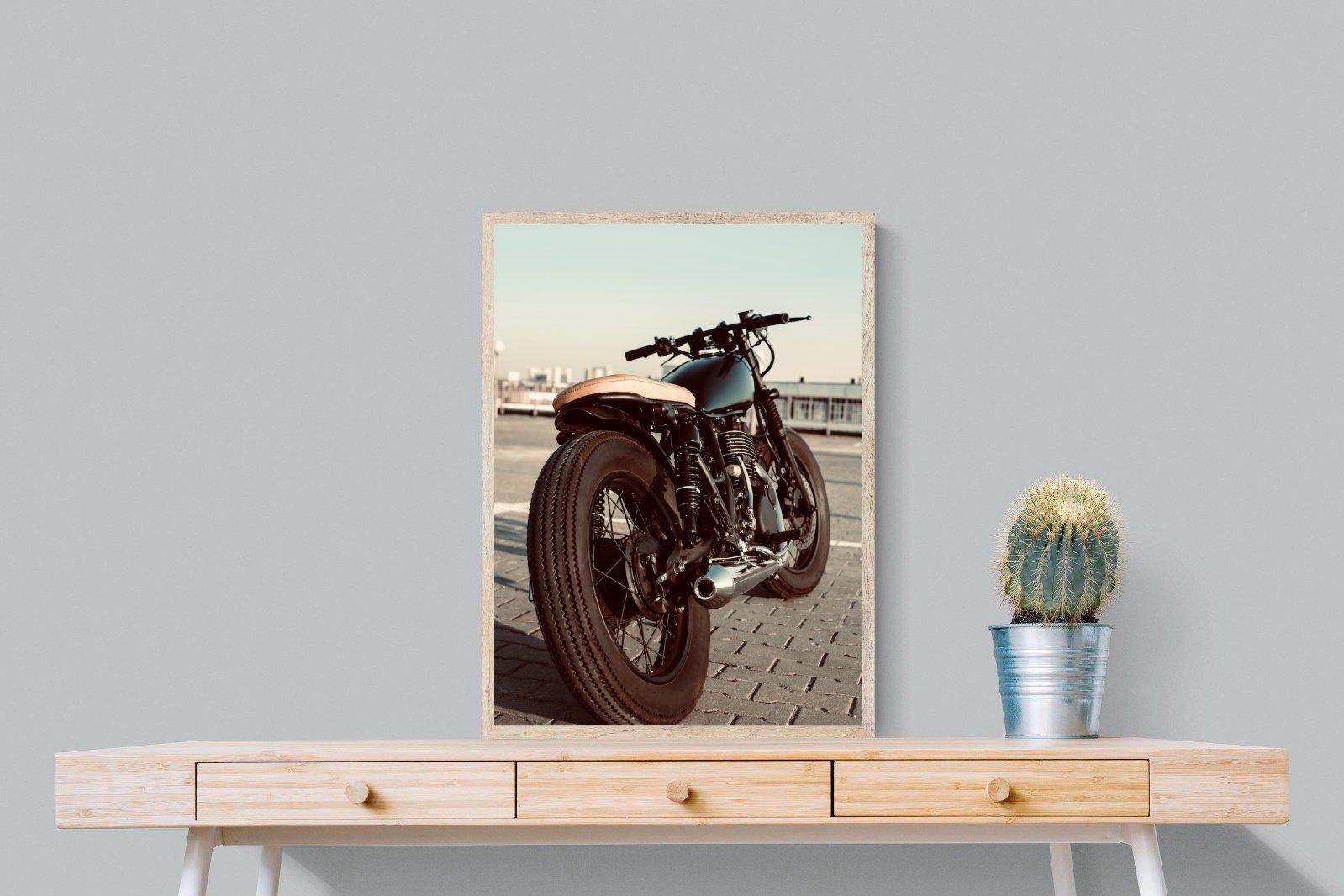 Street Bike-Wall_Art-60 x 80cm-Mounted Canvas-Wood-Pixalot