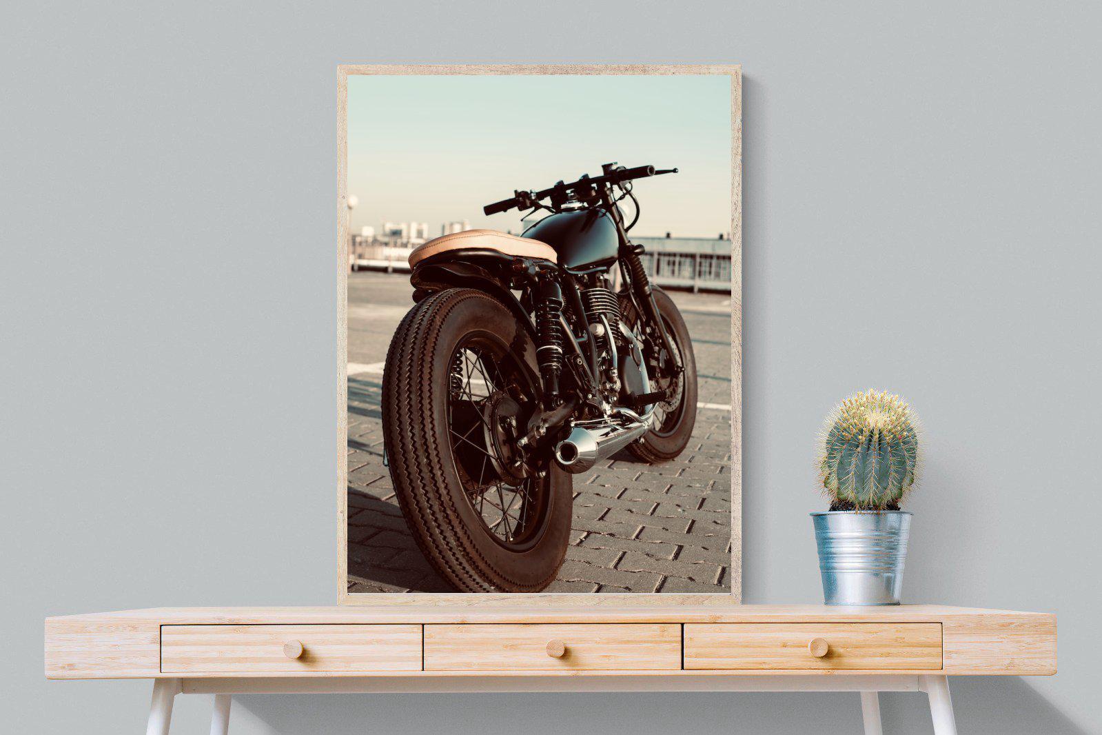 Street Bike-Wall_Art-75 x 100cm-Mounted Canvas-Wood-Pixalot