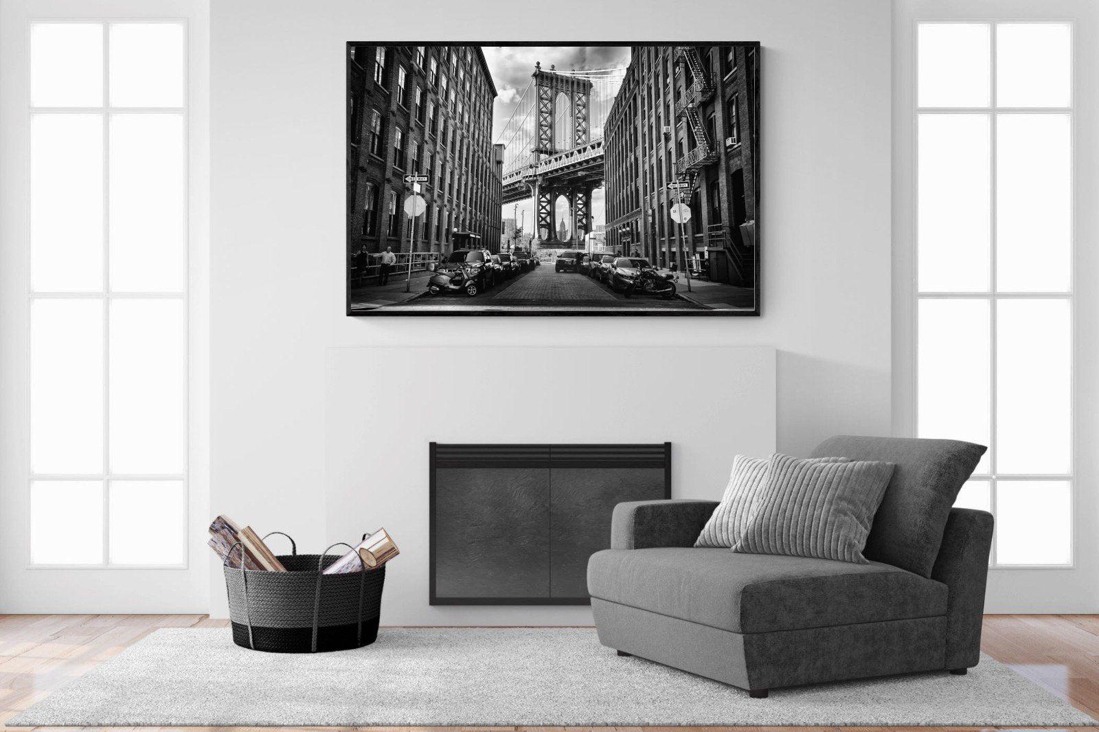 Street-Wall_Art-150 x 100cm-Mounted Canvas-Black-Pixalot