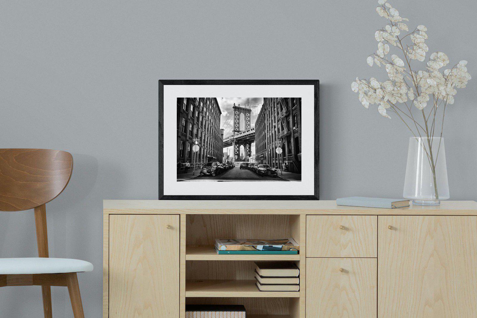 Street-Wall_Art-60 x 45cm-Framed Print-Black-Pixalot