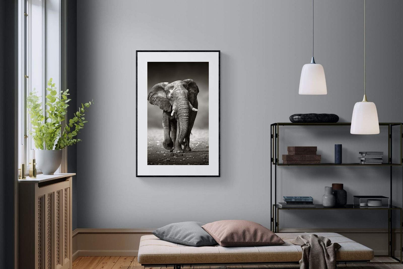 Stride-Wall_Art-100 x 150cm-Framed Print-Black-Pixalot