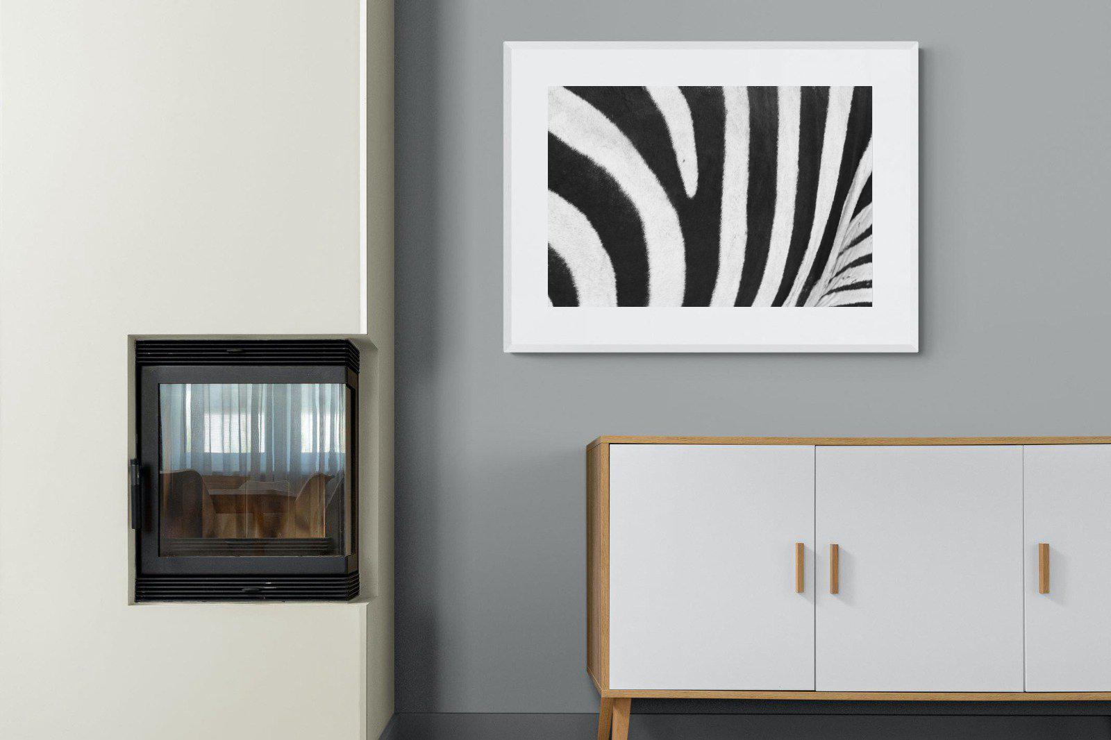 Stripes-Wall_Art-100 x 75cm-Framed Print-White-Pixalot