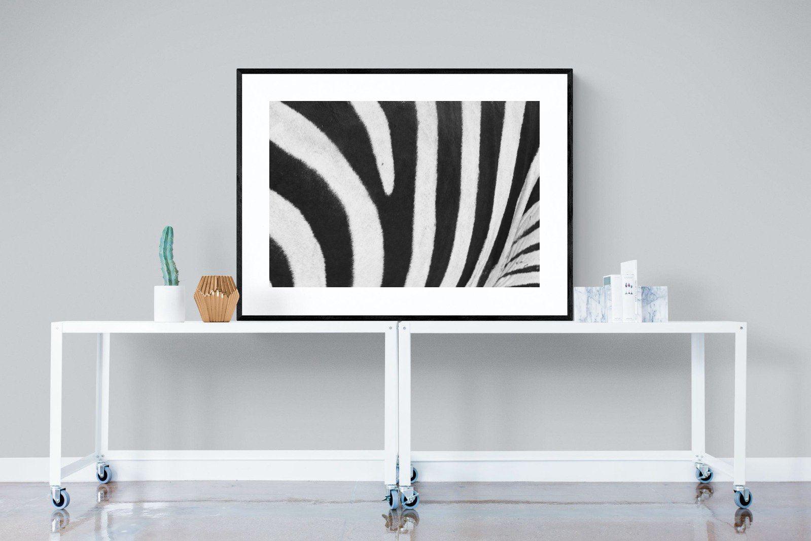 Stripes-Wall_Art-120 x 90cm-Framed Print-Black-Pixalot