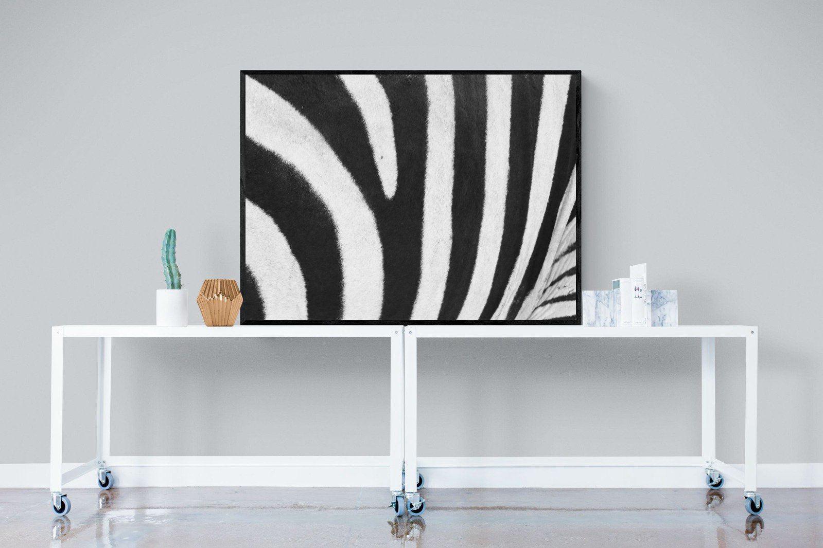 Stripes-Wall_Art-120 x 90cm-Mounted Canvas-Black-Pixalot