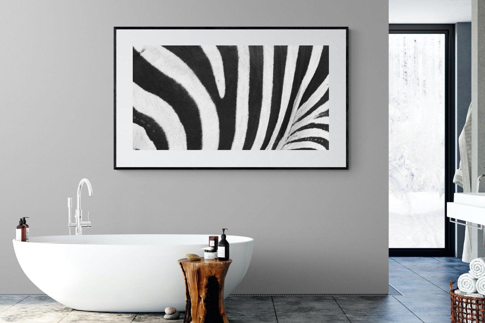 Stripes-Wall_Art-180 x 110cm-Framed Print-Black-Pixalot