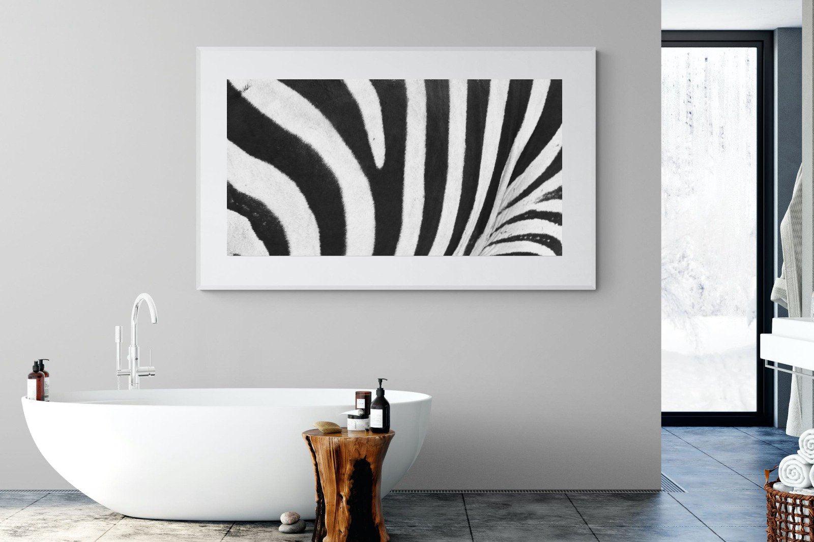 Stripes-Wall_Art-180 x 110cm-Framed Print-White-Pixalot