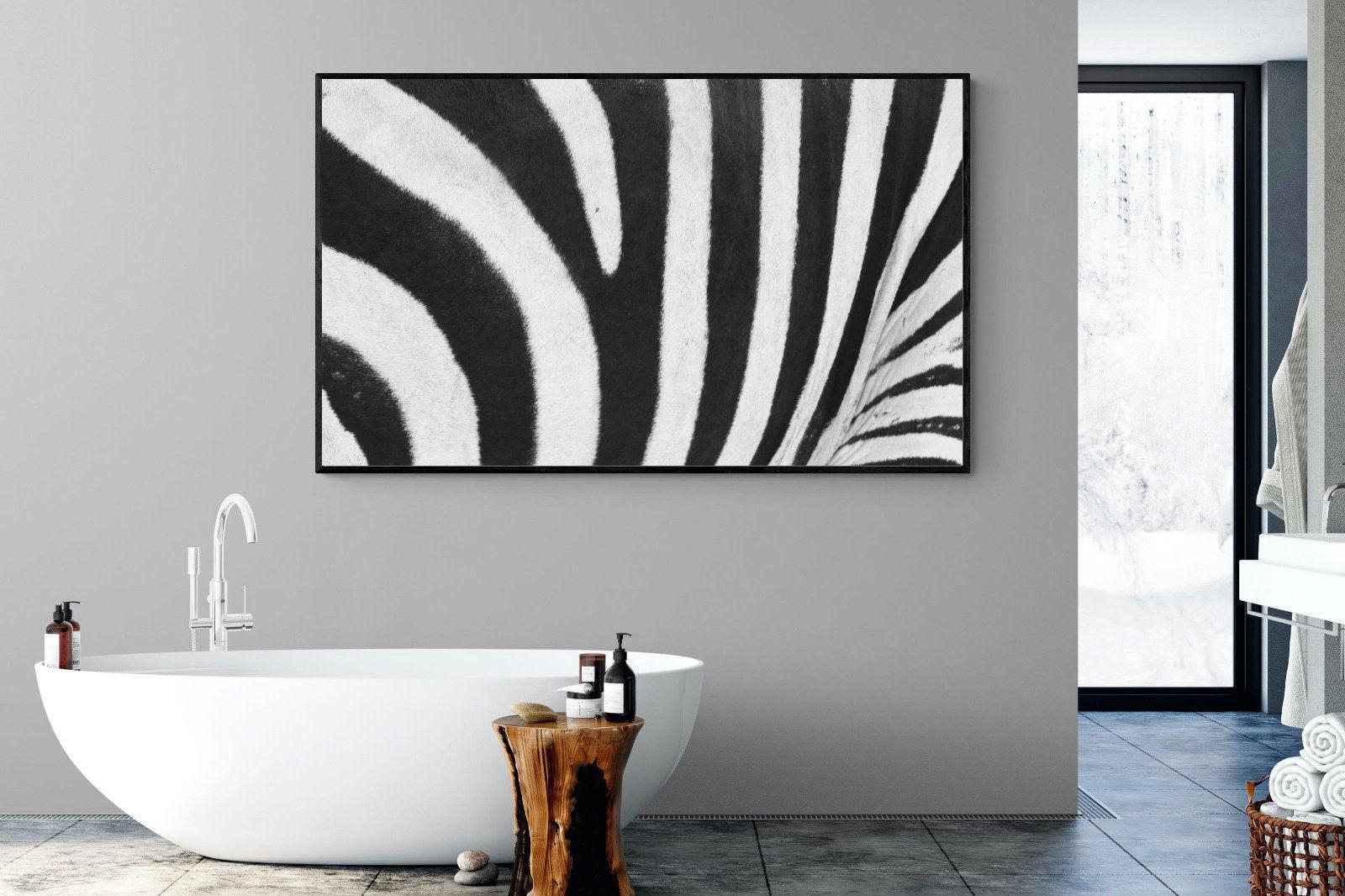 Stripes-Wall_Art-180 x 110cm-Mounted Canvas-Black-Pixalot