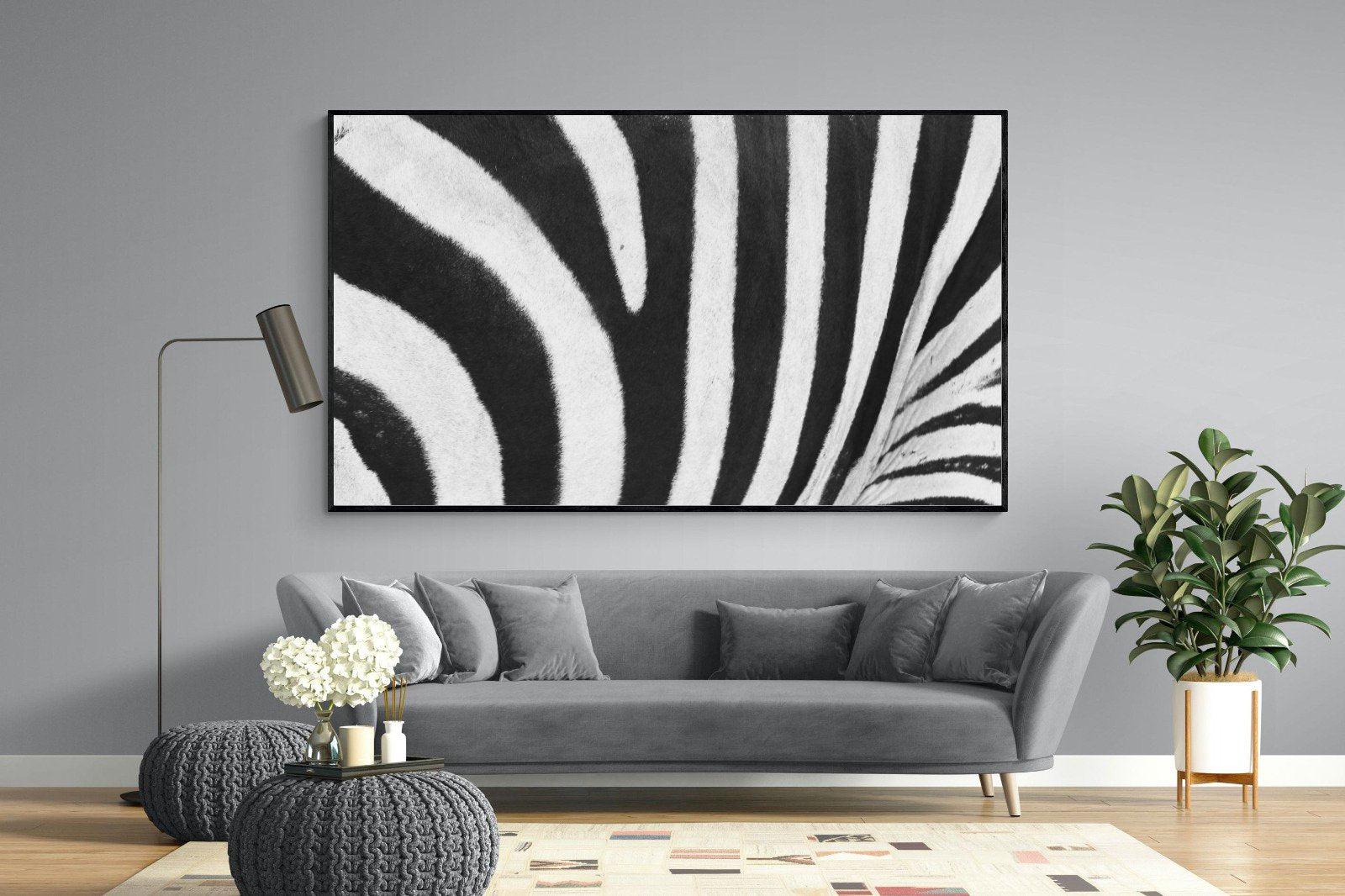 Stripes-Wall_Art-220 x 130cm-Mounted Canvas-Black-Pixalot