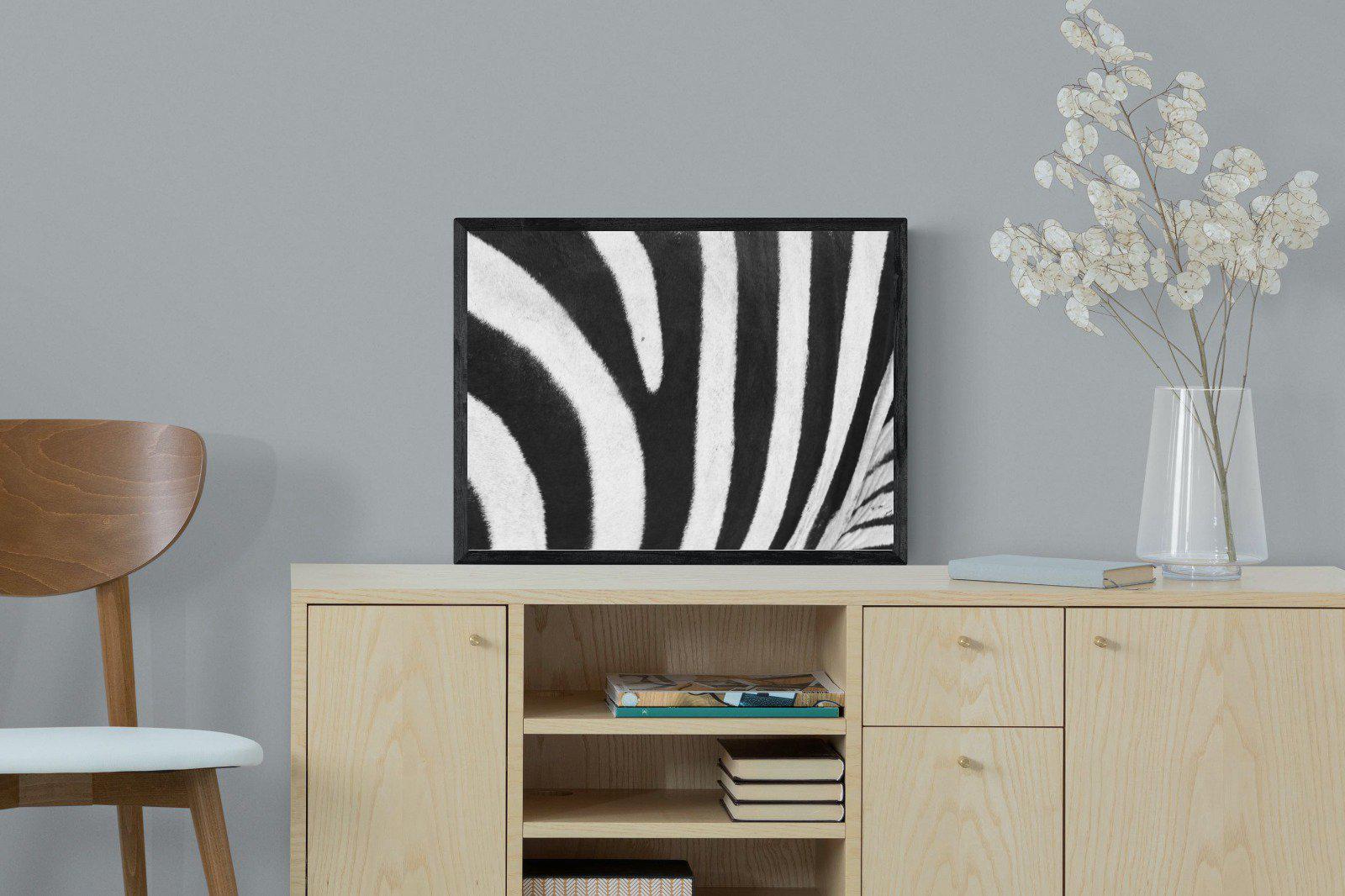 Stripes-Wall_Art-60 x 45cm-Mounted Canvas-Black-Pixalot